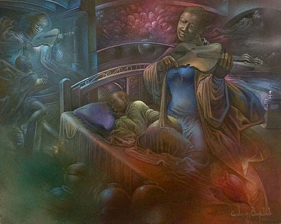 Carlos Jn-Baptiste 16"x20" Dulce Sueño Óleo sobre lienzo #1400GN-HA