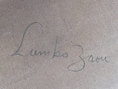 Felix Lafortune (Haitian, 1933-2016) 32"x22.50" LUMBA ZAOU" 1990 Oil on Masonite Painting-Unframed #2NP