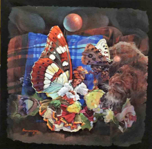 Lyonel Laurenceau 44"x44" Metamorfosis Acrílico sobre Lienzo #1GSN