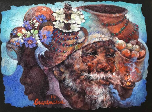 Lyonel Laurenceau 12"x16" Acrílico sobre lienzo 2014 #GN-HA