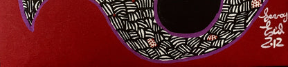 Levoy Exil 12"x12" Two Spirit and Eagle 2012 Acrílico sobre lienzo #4MFN