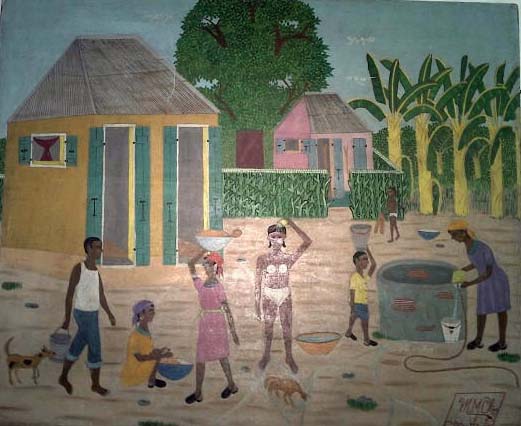 Michel M. Obin 20"x24" Escena Rural Óleo sobre Tabla #3GSN-HA Precio a Consultar