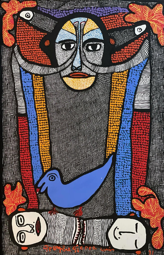 Prospere Pierre-Louis (1947-1995) 30"x20" Loas Acrílico sobre Lienzo #1HL