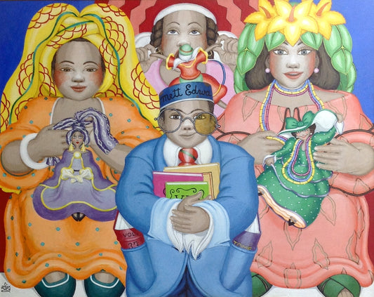 Alix Roy 30"x36" Mett Edwa Acrílico sobre lienzo #2715GN-HA