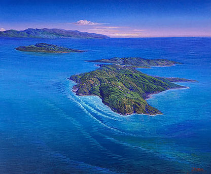 Jean Adrien Seide 20"x24" Islas Acrílico sobre lienzo #1508-GN-HA