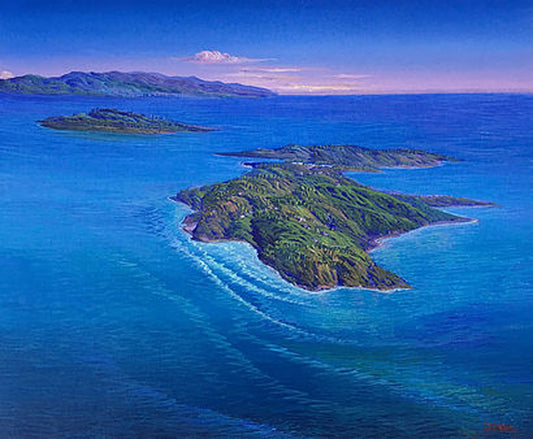 Jean Adrien Seide 20"x24" Islas Acrílico sobre lienzo #1508-GN-HA