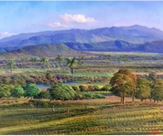 Jean-Adrien Seide 20"x24" Montañas Pacíficas Acrílico sobre Lienzo #J102HA