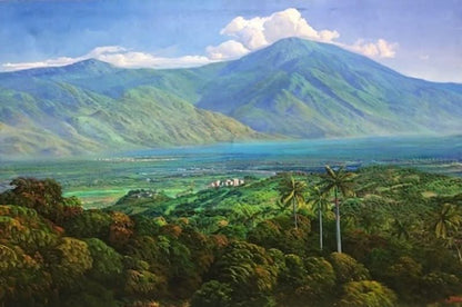 Jean-Adrien Seide 48"x72" Paysage et montagnes Acrylique sur toile #J75-HA