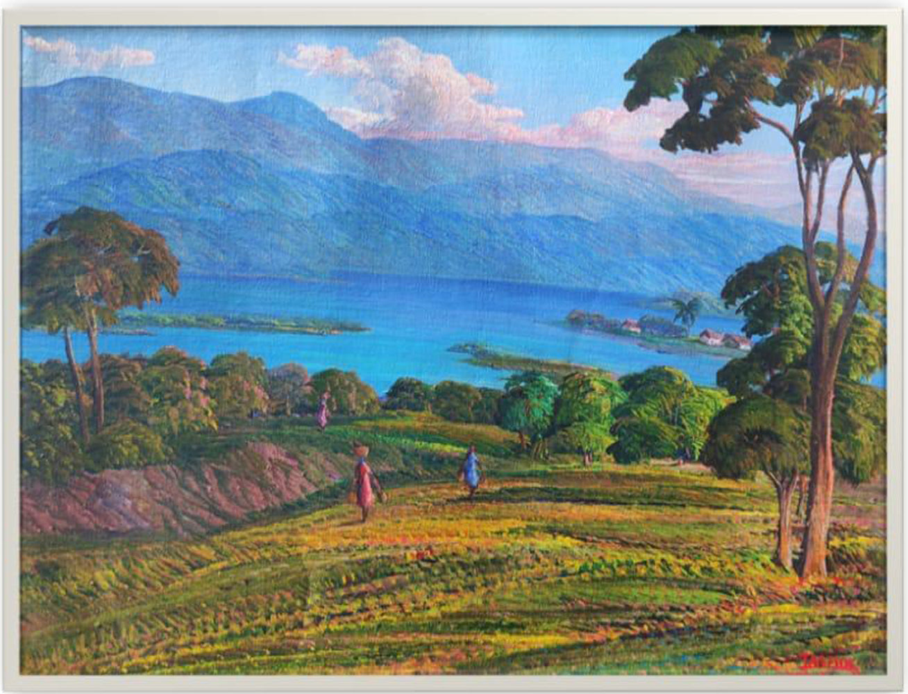 Jean Adrien Seide 16"x20" Río y Montañas 2021 Acrílico sobre Lienzo #2MFN