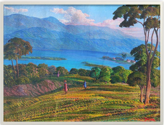 Jean Adrien Seide 16"x20" Río y Montañas 2021 Acrílico sobre Lienzo #2MFN