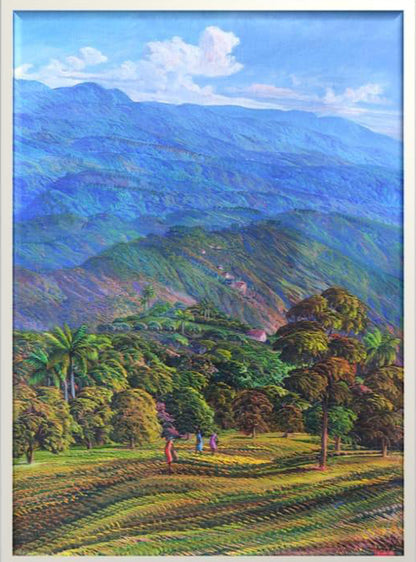 Jean Adrien Seide 40"x30" On The Road 2020 Acrílico sobre lienzo #5MFN