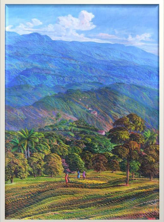 Jean Adrien Seide 40"x30" On The Road 2020 Acrílico sobre lienzo #5MFN