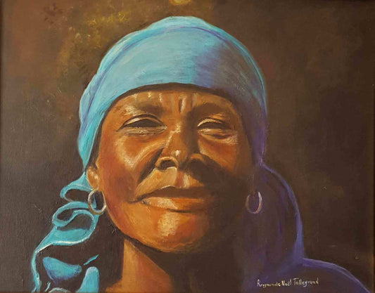 Raymonde Talleyrand 16"x20" Mujer fuerte 2018 Acrílico sobre lienzo #19RT