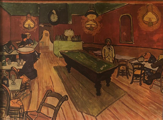Artista desconocido 18"x24" La barra Óleo sobre cartón #1FC
