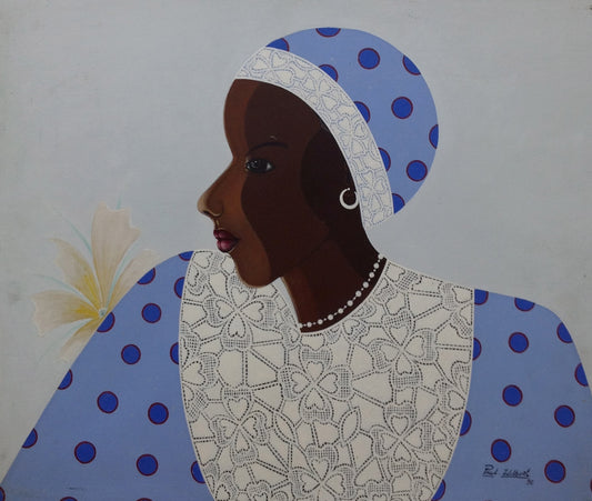 Wilbert Paul 20"x24" Perfil doble Óleo sobre lienzo #3GN-HA