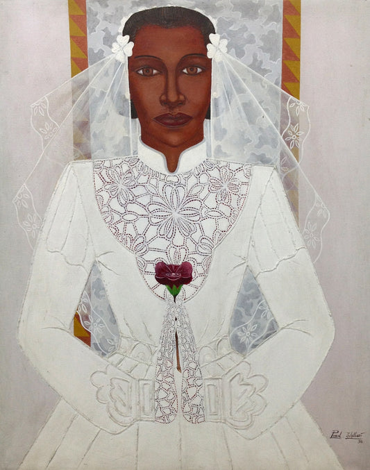 Paul Wilbert 29"X23" Aquí viene la novia Óleo sobre lienzo #3GN-HA