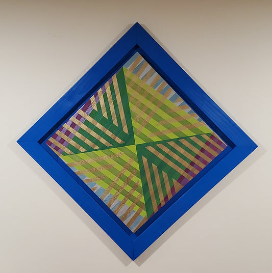 Rudolph Jean-Louis 29"x29" Zwolfart1 2020 Acrílico y Spay sobre madera #1