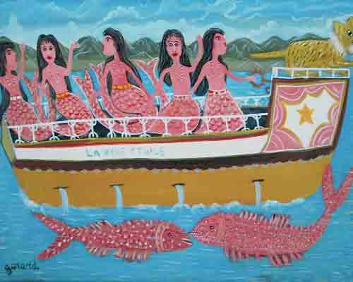 Gerard Fortune 30"x40" La Belle Etoile Acrílico sobre Lienzo #J107