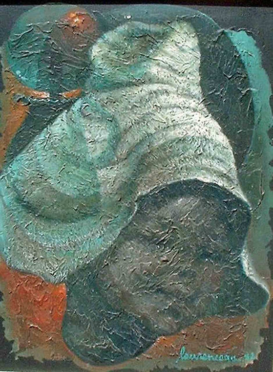 Lyonel Laurenceau 16"x12" Niña haitiana Acrílico sobre lienzo #J54-HA