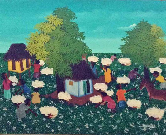Edner Jean 16"x20" Aceite de cosecha a bordo #1-3-95MFN