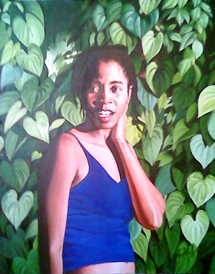 Sophia Lacroix 20"x16" "Ti Matmwazel" Óleo sobre lienzo #1SL-11-10