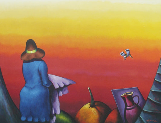Dionisio Blanco 30"x40" Sin título Técnica mixta sobre lienzo #4CDBDR