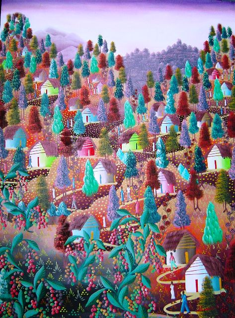 Frantz Legros 32x24 Escena rural Óleo sobre lienzo #1-2-95MFN
