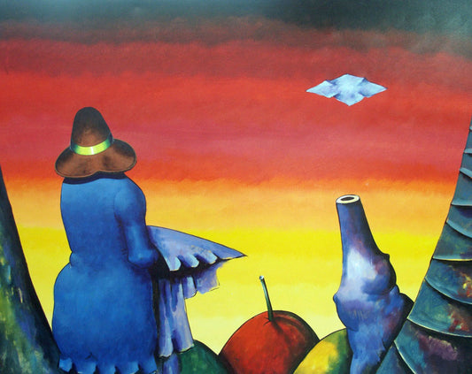 Dionisio Blanco 30"x40" Sin título Técnica mixta sobre lienzo #5CDBDR