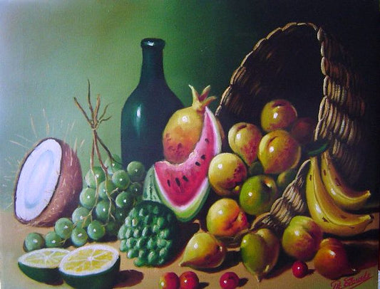 Philippe Claude 16"x20" Naturaleza muerta 2001 Óleo sobre lienzo #1M-1-01MFN