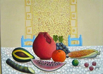 Wilbert Paul 18"x24" Naturaleza muerta Óleo sobre lienzo #1MFN