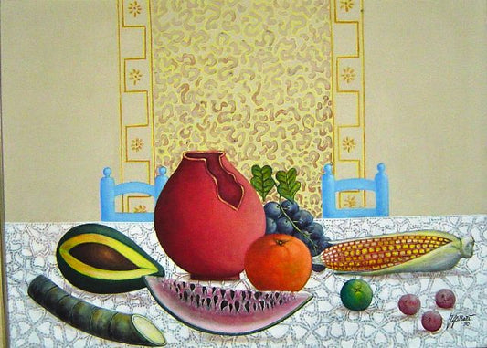 Wilbert Paul 18"x24" Naturaleza muerta Óleo sobre lienzo #1MFN