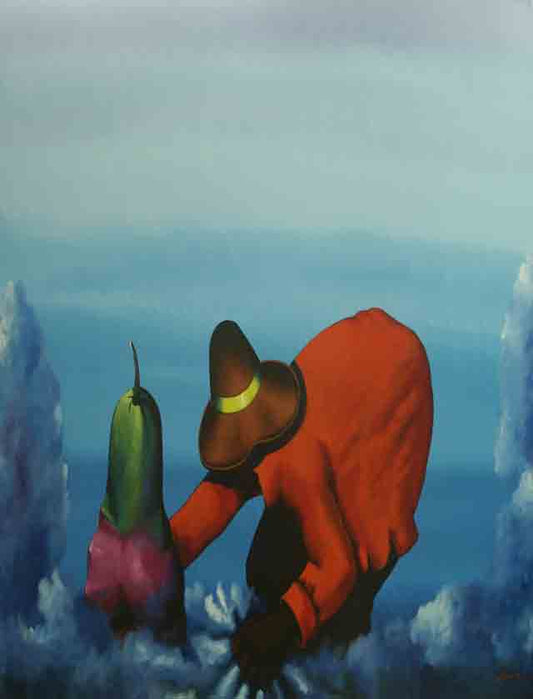 Dionisio Blanco 40"x50" Sin título Técnica mixta sobre lienzo #9CDBDR