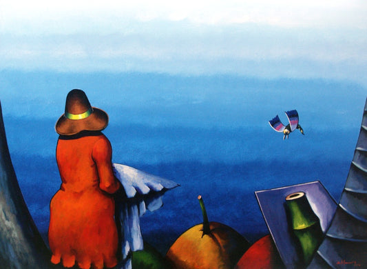 Dionisio Blanco 40"x50" Sin título Técnica mixta sobre lienzo #8CDBDR