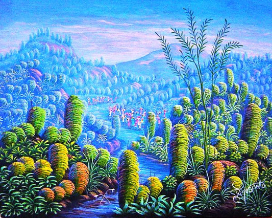 Frantz Mosanto 8x10 Paisaje Acrílico sobre tablero duro #22-3-96MFN
