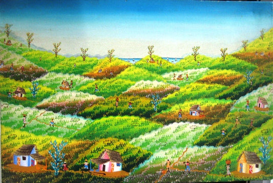 Jean Louis 16"x24" Escena rural Óleo sobre lienzo #107MFN