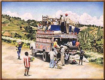 Sophia Lacroix 15"x20" Truck Home (Downhome Truck) Giclee sobre Lienzo Edición Limitada 50 s/n # 11LS-11-10